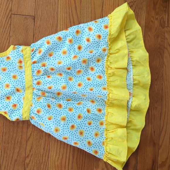 4T Penelope Mack Floral Bow Ruffle Dots Dress Spring Summer Flower Girls - Picture 5 of 15